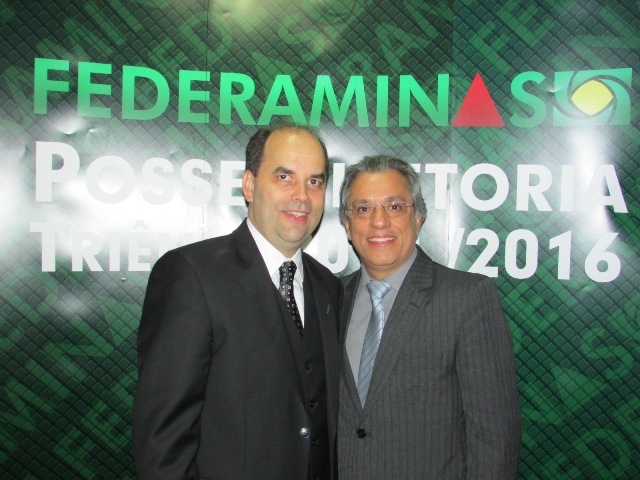 Atual Presidente da Federaminas Emilio Parolini e Arley e Presidente da ACETC